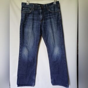 Old Navy Famous Mens Jeans Bootcut Size 33X32 Color Blue Dark Wash